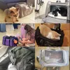 ماء القط حقيبة الظهر الكلب القط النقل حقيبة أكسفورد النسيج شبكة سهلة تنظيف القط قفص الصادرة الحيوانات الأليفة الناقل حقيبة الظهر للقطط LJ201201