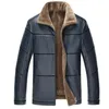 Men's Jackets Arrival 2021 Winter Soft PU Leather Men Casual Thick Outwear Coat Mens Luxury Fleece Parka 8XL Plus Size