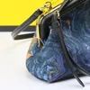 Luxurys designers cross-body väska Nyaste koppling handväska metall hemming marbling canvas nya mode kvinnor handväskor damer singel axel messenger kväll väskor tote