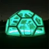 Aangepaste voetbalstructuur opblaasbare Igloo Bubble Lodge met mat transparante luxe camping hoteltent voor buiten