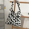 Designer-2020 Cow Pattern Crossbody Bags for Women Autumn Winter Plush Soft Shoulder Messenger Shopping Bag Fluffy Handbags and Purses