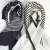 Sciarpa di lusso-donne sciarpe 2020 Sciarpa di seta stampata a strisce classica