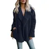 Faux Lambswool негабаритная куртка пальто зима тепловая волосатая куртка женская зимняя верхняя одежда плюс размер меховой куртки пальто женщин S-5XL T200319