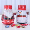 Bonbons De Noël Boîte Enfants Cadeau Tin Box Noël Père Noël Fer Bonbons Cas Bonhomme De Neige Imprimé Bocal Scellé Boîtes D'emballage Décorations WMQCGY719