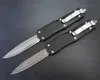 A07 Damas Damascus Двойные Двойные Действия Охота складной карманный нож Ножи выживания