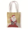 Le ultime dimensioni di 33x37 cm, stili di neve e orso di Natale, borse da regalo di Natale, borse per la spesa per borse