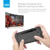 Con luz H20 Mini Wireless Keyboard Backlit TouchPad Air Mouse Infrarrojo Aprendizaje Control remoto, Adecuado para Android Box Smart TVS A00