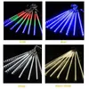 Luzes multicolorido do chuveiro do meteoro LED queda das luzes de chuva de queda 50cm 10 tubos icicle snow goteando luzes de corda ao ar livre para árvores de Natal