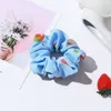 Factory wholesale Korean version of the net red large intestine hair ring fruit print girl tie head rope multi-color optional