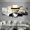 Modern Style Canvas Painting Wall Poster Anime One Piece Character Monkey Luffy with a Golden Hat for Home Rooms Decoration2812193