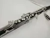 Clarinetto di alta qualità Low C Silver Placed Keys Bass Clarinet Professional Musical Strument con portavoce