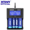 Xtar 배터리 충전기 VC2 VC4 VC2S VC4 VC4S VC8 LCD 충전기 14650 18350 18490 18500 18700 26650 22650 20700 21700 18650 배터리