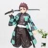 4pcs/set Anime Demon Slayer Kimetsu no Yaiba figure toy Kamado Tanjirou Nezuko Agatsuma Zenitsu Hashibira Inosuke figure toy LJ201027