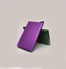 Fashion ID Holder Travel Mini Men Slim Business Card Case Male Money Clip Metallic Aluminium Alloy Small Wallets 9 Color