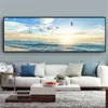 Natural Beach Sunset Landscape Canvas Paintings Sea Posters and Prints Wall Art Picture for Living Room Home Decoration No Frame4627313