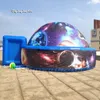 Carpa inflable con temática espacial 10m Planetario Air Blow Up Dome Igloo con planetas impresos para exhibición y evento de fiesta