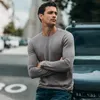 Autumn Men Sweater Cotton Green Gray Black Color Pullovers For Man Fashion Slim Fit Clothes Male Wear Knitted Tops 11867 201123