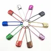 50pcs Mixed Color Baby Safety Pins Round Head/Square Head Stainless Steel Needles Safety Pin Brooch Sewing Knitting accessories