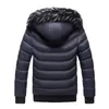 Men Winter Hooded Fur Collar Parka Fashion Brand men's Warm Thicken Windproof Hat Parkas Jacket Casual Hoodied Outwear 201127