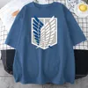 Attack On Titan Anime Logo T-shirt da donna T-shirt casual stile coreano T-shirt estiva alla moda per le donne