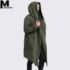 Homens Hoodies Moletons Mantle Streetwear Hoodie Long Masculino Masculino Preto Mens Com Capuz Hip Hop Longline Suéter Sudadara Hombre Cardigan