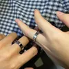 Moda Europa Styl Pierścień Designer Plain Rings Lukury Stali Grawerowane Grawerowane Litera G Mężczyzna Kobiety Biżuteria Mężczyzna Wysokiej Jakości Casual Pierścień D2111103HL