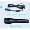 Microphones de karaoké dynamiques filaires, Microphone portable unidirectionnel filaire pour enfants pour le chant, petit Microphone avec XLR de 10 pieds à