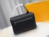 Sacola Mylockme de Couro Genuíno Moda Moda Feminina Satchels Transversais Bolsas de Ombro de Couro Preto Macio Bolsas de Ombro Comutar Bolsas Mensageiro