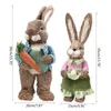 OOTDTY 2 ADET Sevimli Saman Tavşan Bunny Süslemeleri Paskalya Parti Ev Bahçe Düğün Süsleme Po Sahne El Sanatları 220210