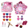 Enfants Make Up Toys Dreshing Table Fashion Beauty Set SAFE SAFE NONTOXIC FACILLE TOTER MAKEUP Kit For Dress Girl Play House Cadeaux LJ5230566