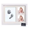 Baby Footprint Kit Handprint Picture Frame with Safe and Non-Toxic Ink Pad Perfect Newborn Keepsakes Girls Boys Shower Gift LJ201105