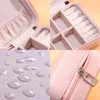 PU Jewelry Box Mono layer Jewel Case Ear Studs Necklace Storage Box Ornaments Jewelry Ring Boxes Storage Bins T9I00940