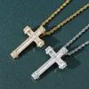 Collier pendentif croix CZ de haute qualité, chaîne de luxe, bijoux pour hommes, cadeau Q0531