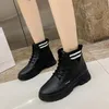 Mid Boots Women's Calf Shoes Round Toe Boots-Women Designer Mid-Calf Rock Lolita Low 2020 Fashion Ladies Elegant 3af0 -Women -