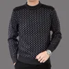 Autunno Casual Uomo Maglione di lana Splice Slim Fit Maglieria Uomo Maglioni Pullover Uomo Giacca di cashmere 201221