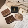 Handtas 2021 Nieuwe Mode Eenvoudige Vierkante Tas Kwaliteit Pu Leer Vrouwen Designer Handtas Lock Schouder Messenger Bags228m