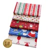 Christmas Series Cotton Fabric Printed Cloth Sewing Quilting Fabrics Patchwork Needlework DIY Handmade Material 24x25/14x14cm