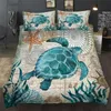 Ocean Series Sea Turtle Seahorse Dolphins 3D Bedding Set Trevlig sängkläder Octopus sängkläder sängkläder US AU UK11 Storlek 201119