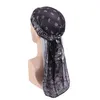 Herfst Winter Unisex Durag Turban Wrap Headscarf Heren Vrouwen Do Doo Durag Lange Staart Cap Midden-Oosters Hoofddeksels Accessoires Cap