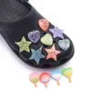Dekorasyon Kalp Şeklinde / Buz Şeker / Lolipop Ayakkabı Aksesuarları Tasarımcı Reçine Işık Renk Çocuklar için Parti Hediye