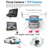 Car DVR Registrator 3 Cameras 4 inch Dash Cam Video Recorder G-sensor Dashcam 170 degree Wide Angle Dash