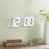 LED Réveil numérique avec charge moderne 3D grande horloge murale horloges de table lumineuses électroniques pour réveiller la décoration de la maison 201118