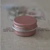 Tomt mini 5g 10g aluminiumburkar metall rosa guld svart prov läpp Balm deodorant BB Cream Mask Tin Case Makeup Container 50PCSpls order