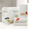 Usine de serviettes en pur coton directement pour une peau douce et super absorbante, serviette de bain blanche à nettoyage facile pour hommes et femmes, courrier gratuit