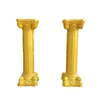 Decorazione per feste di lusso Colonne romane dorate Pilastri in plastica Strada citata Puntelli per matrimoni Forniture per eventi 4 pezzi