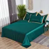 Set di biancheria da letto in cotone di seta a quattro pezzi King Queen Size Morbido stampato Copripiumino Federa Copripiumino Set di trapunte da letto di marca Fas284D