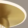 Vollkupfer LED Deckenleuchte Nordic Moderne Einfache Luxus Schlafzimmer Studie Glanz Kristall Innenbeleuchtung Dimmbare Lampe Neue Ankunft