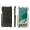 New applicable iPhone12max mobile phone case Samsung Note10 card cover 8P oil wax check back cover