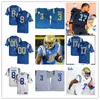 NCAA Özel UCLA Bruins Dikişli Futbol Jersey Darren Andrews Kenny Young Scott Quessenberry Troy Aikman Matt Dickerson Kolton Miller Brett Hund Josh Rosen