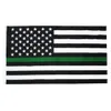 3x5 voet dunne groene lijn USA vlag leger militaire sheriffs grenspatrouille Park Rangers Game Wardens Wildlife Conservation Environment